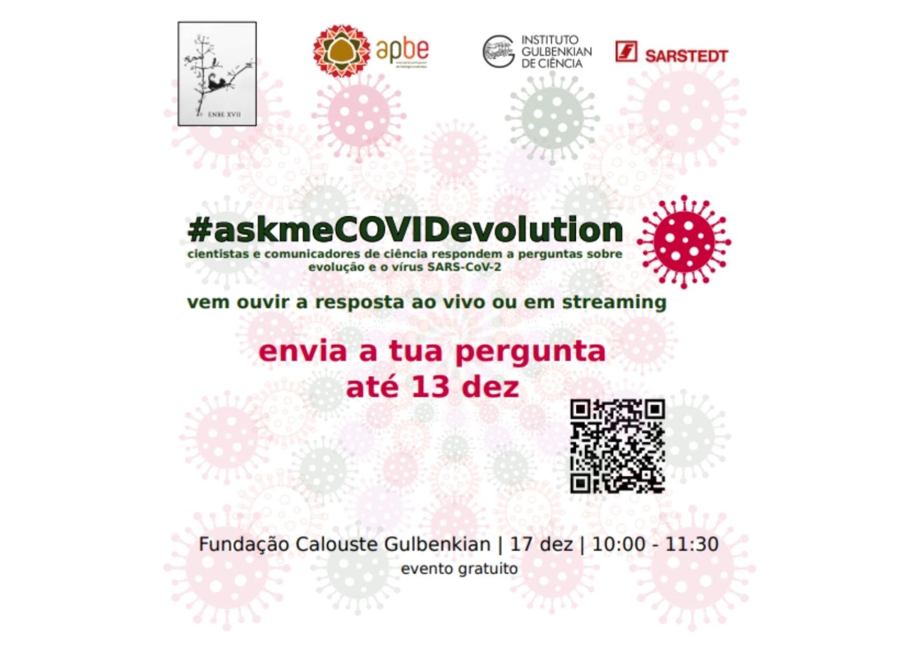 AskMeCOVIDEvolution – Debate sobre Evolução, COVID e pandemia