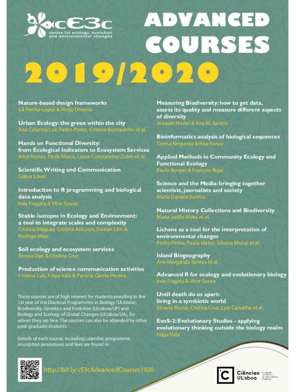 Poster Advanced courses 2019-2020